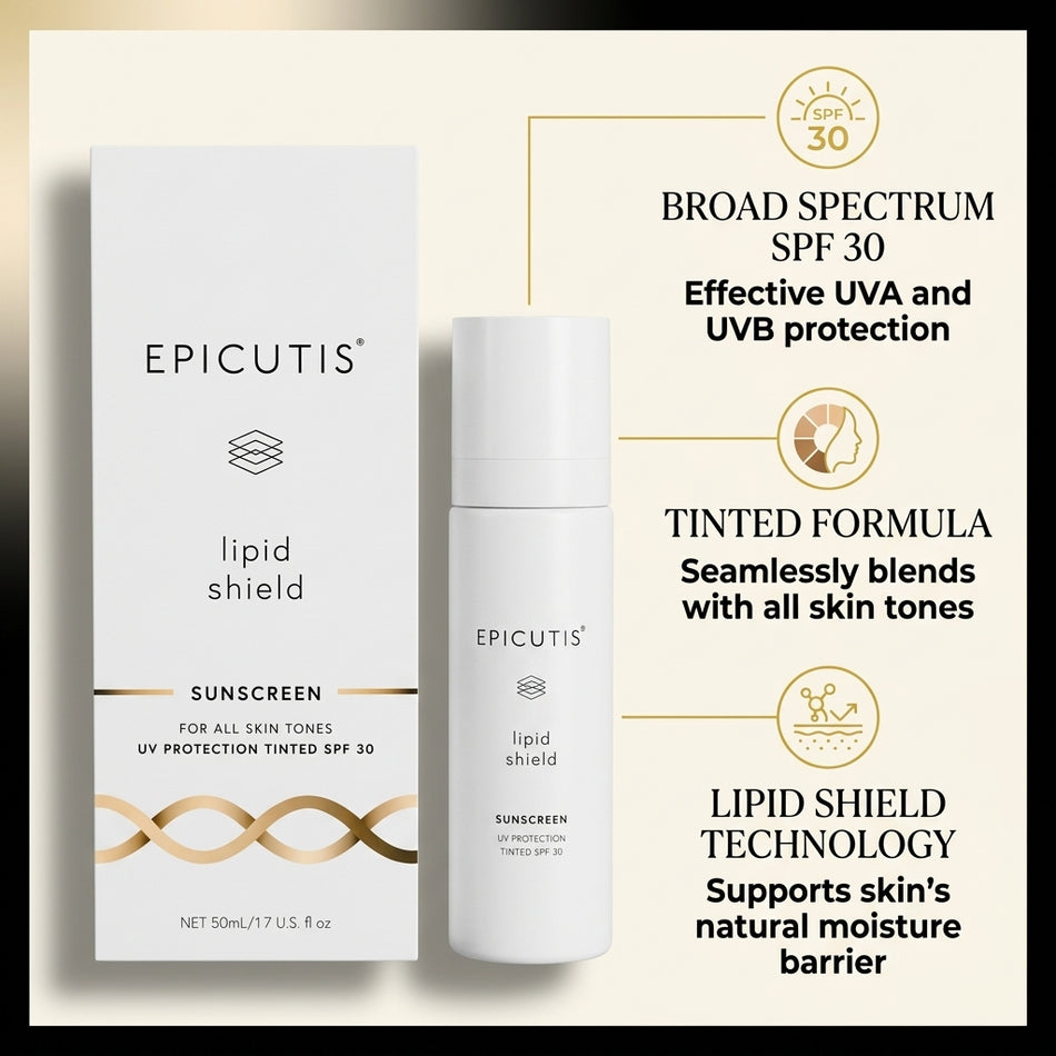 Epicutis Lipid Shield Tinted Sunscreen SPF 30 1.7oz – TSC + Zinc Oxide UV Defense