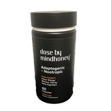 Dose by Mindhoney | Natural Nootropic Brain Supplements | Ashwagandha, Lion’s Mane, Theanine, Vitamins (60 Count)