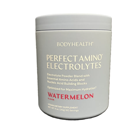BodyHealth PerfectAmino Electrolytes Powder Keto Sugar Free Fasting Electrolytes Drink Mix Watermelon 60 Servings