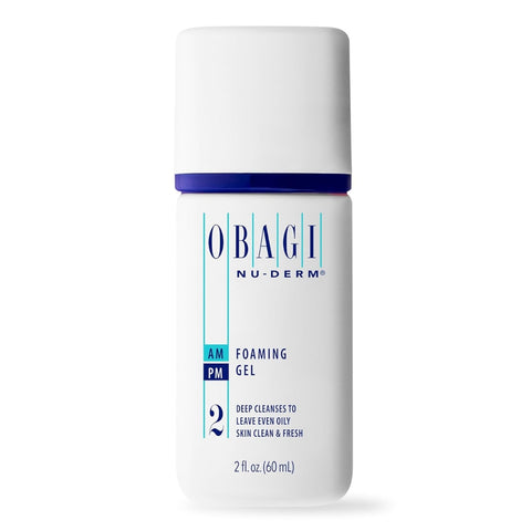 Obagi Nu-Derm Foaming Gel – 2 oz, Deep-Cleansing Facial Gel for Normal-Oily Skin