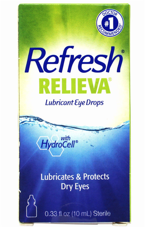 Refresh Relieva Preservative-Free Lubricant Eye Drops 0.33 Fl Oz (10ml) Sterile