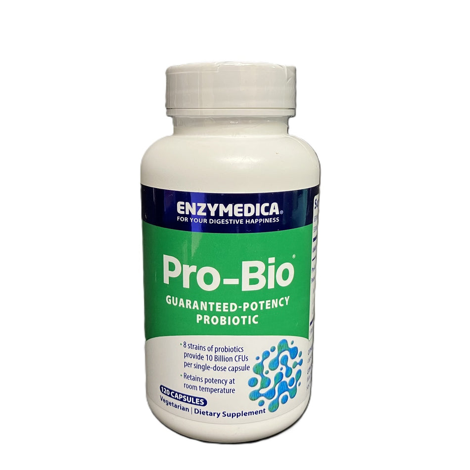 Enzymedica Pro Bio Probiotic Supplement, 120 Capsules, Shelf Stable Formula, Acid Resistant Capsules, Daily Digestive Support
