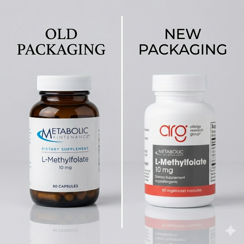 Metabolic Maintenance L-Methylfolate 10 mg – 90 Capsules | Dietary Folate Supplement