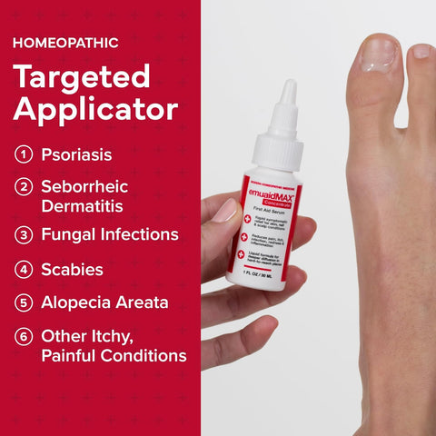 Emuaid EMUAIDMAX Concentrate First Aid Serum – 1 oz | Maximum Strength Relief for Skin Irritations & Wounds