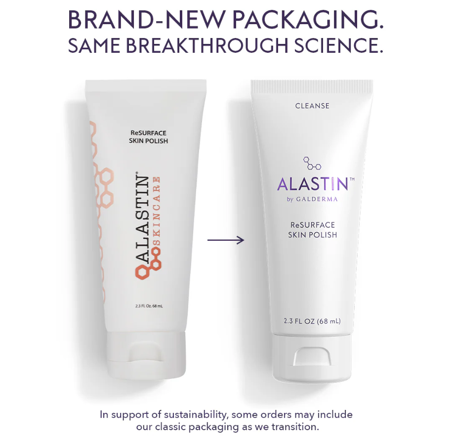Alastin ReSURFACE Skin Polish 2.3oz – Volcanic Mineral & Glycolic Acid Dual Exfoliant