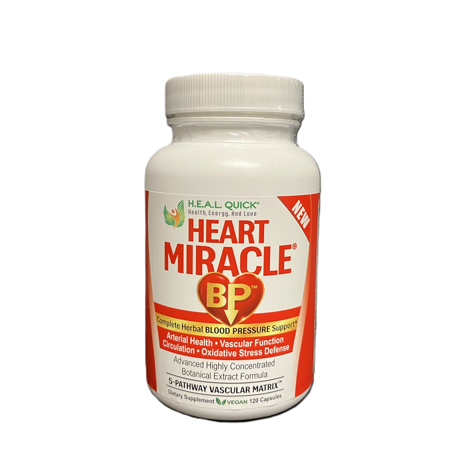 Heal Quick Heart Miracle BP Complete Herbal Blood Pressure Support 120 caps