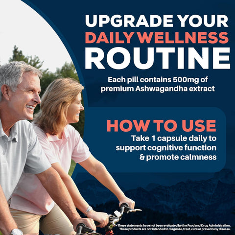 Ayush Herbs Ashwagandha – 60 Capsules | Natural Stress Relief & Energy Boost