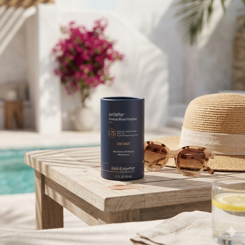skinbetter sunbetter TONE SMART SPF 75 Sunscreen Lotion 50ml – Tone-Adapting Mineral SPF