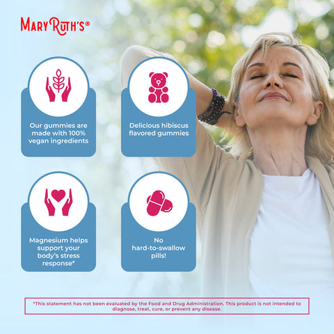 MaryRuth Organics Magnesium Citrate Gummies – 60 Count | Supports Relaxation & Muscle Function