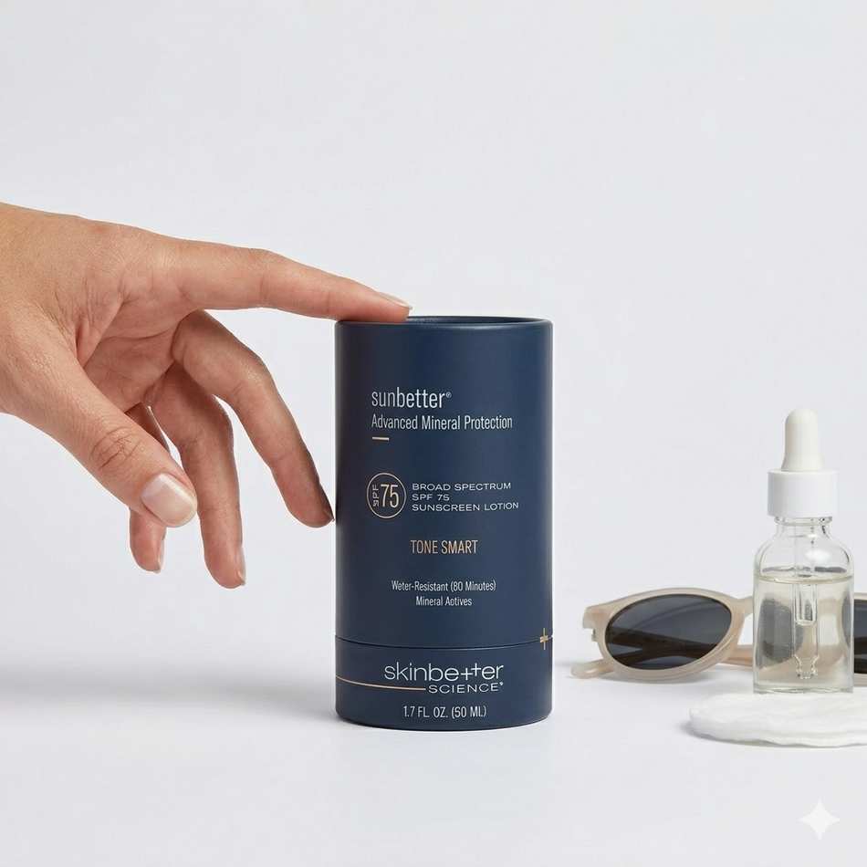 skinbetter sunbetter TONE SMART SPF 75 Sunscreen Lotion 50ml – Tone-Adapting Mineral SPF