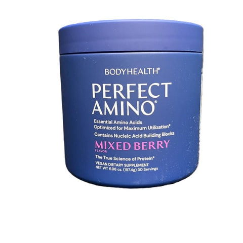 BodyHealth PerfectAmino Electrolytes Drink Mix Powder Keto Sugar Free Fasting Mixed Berry 30 Servings
