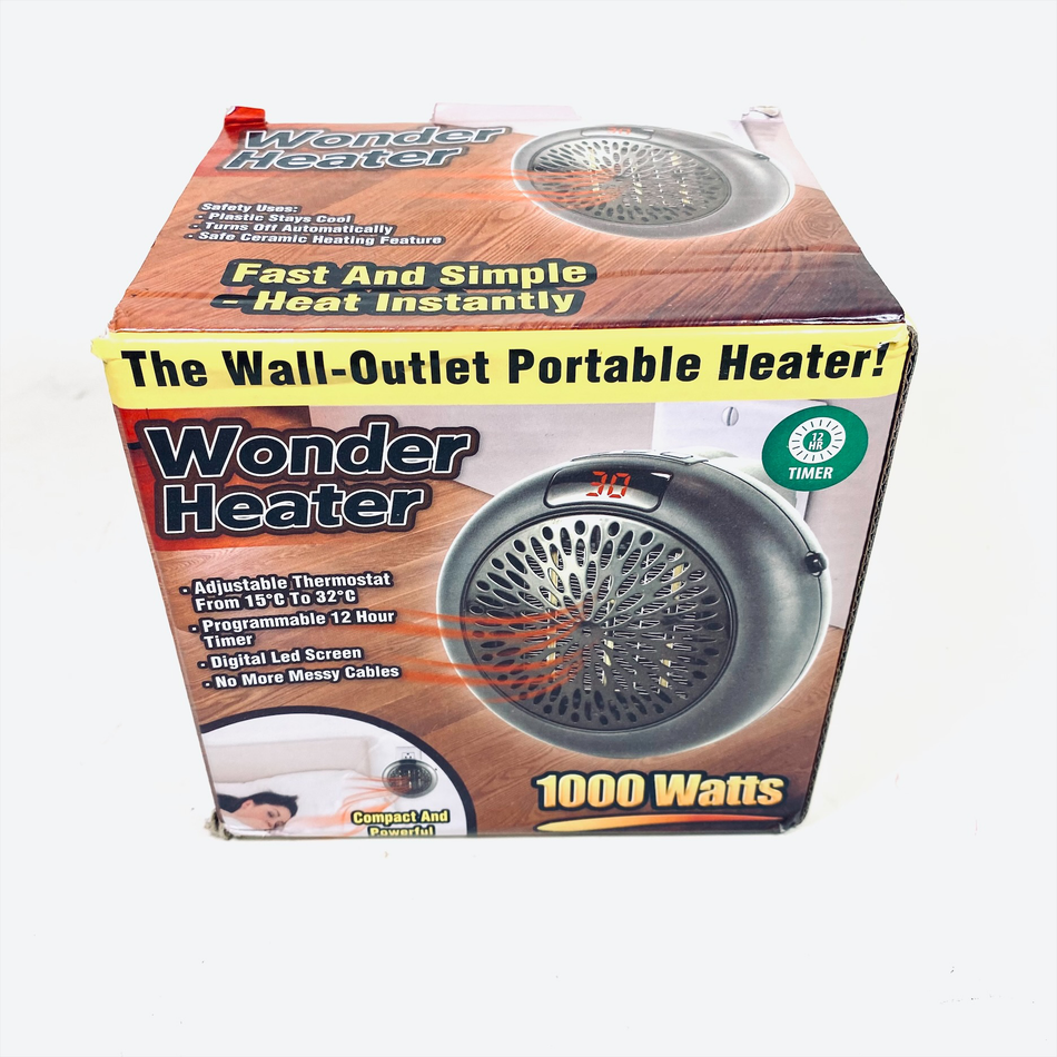 Wonder Heater 1000 WATTS Wall-Outlet Portable Heater