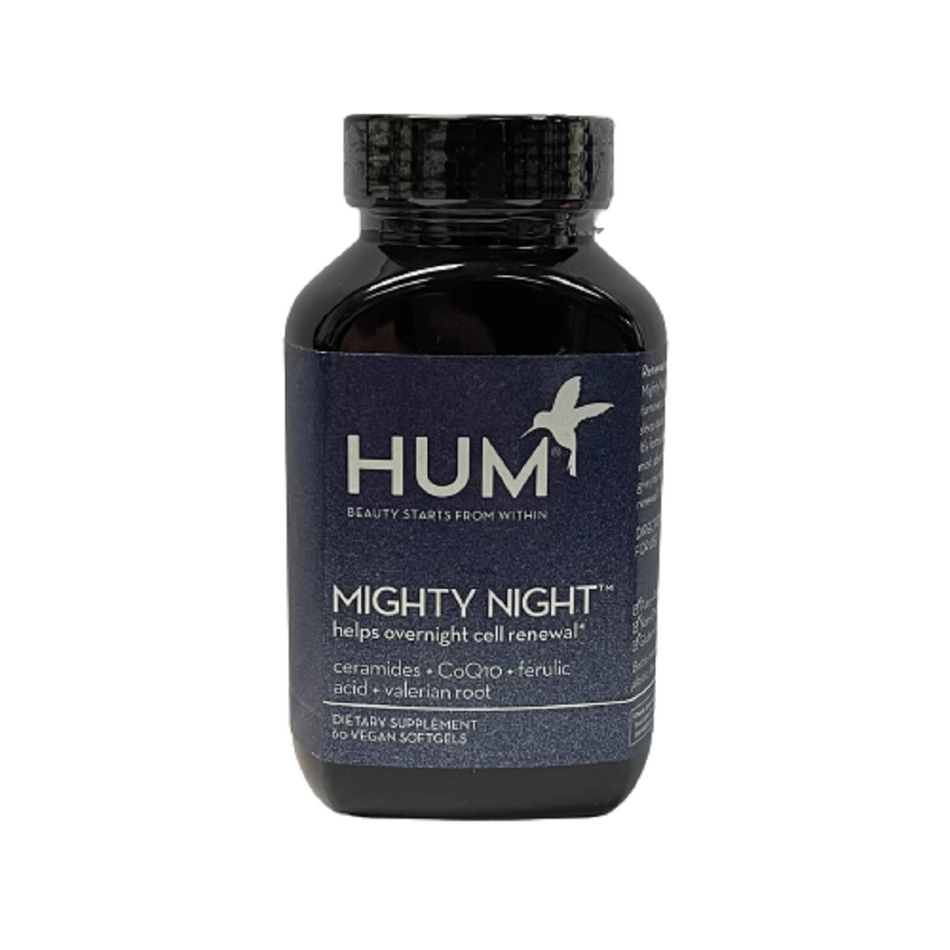 Hum Nutrition Mighty Night Nighttime Skin Supplement 60 Softgels