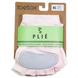 ToeSox Women's Plie Half Toe Grip Socks Sweet Pea XS