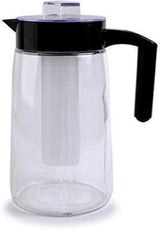 Circleware Flavor H2O Glass Pitcher With Cover And Ice Tube 60 oz