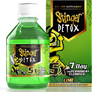 Stinger Detox 5X 7-Day Extra Strength Permanent Drink  Lime Flavor  8 FL OZ